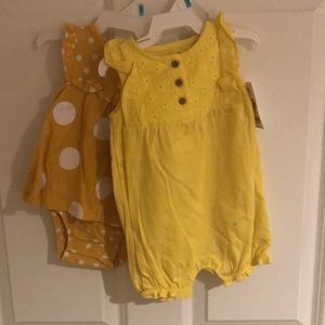 NWT CARTERS ROMPER AND SUNSUIT